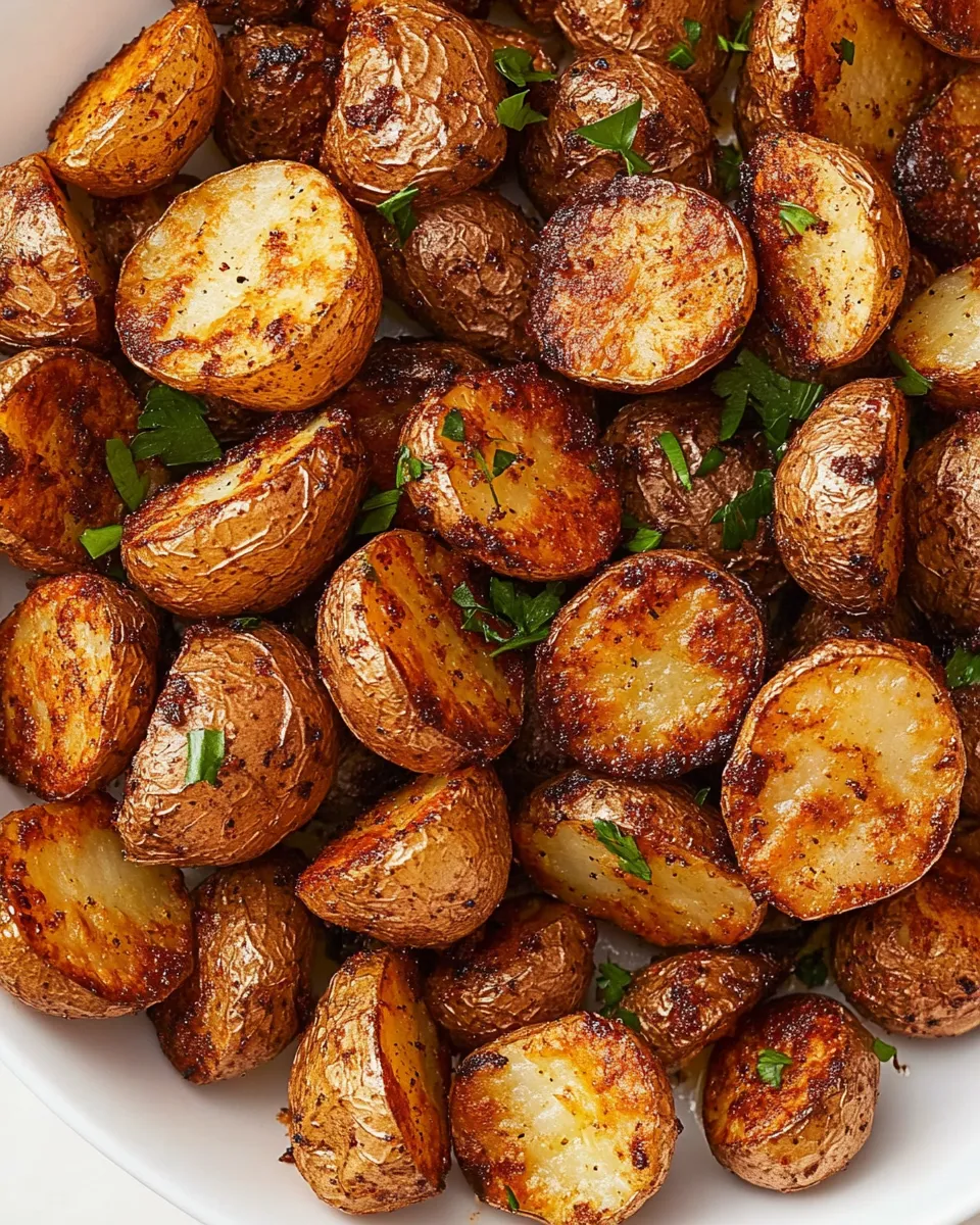 Savory Roasted Baby Potatoes (Air Fryer or Oven) plate image