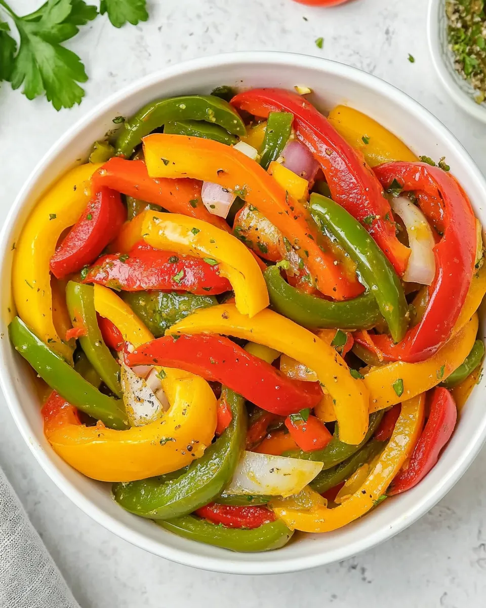Fresh Roasted Pepper Salad recipe photo