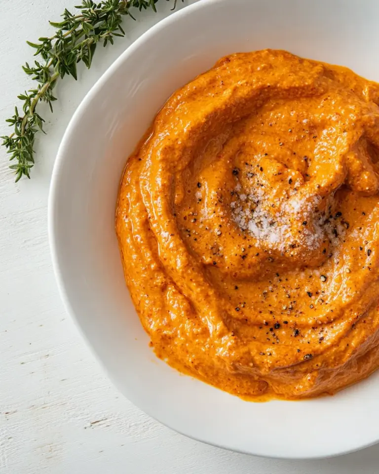 Easy Roasted Red Pepper Sauce (No-Cook!) recipe image