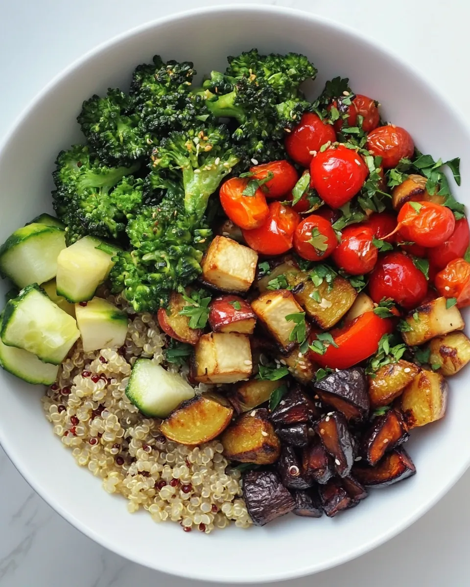 Delicious Roasted Vegetable Quinoa Buddha Bowl recipe photo