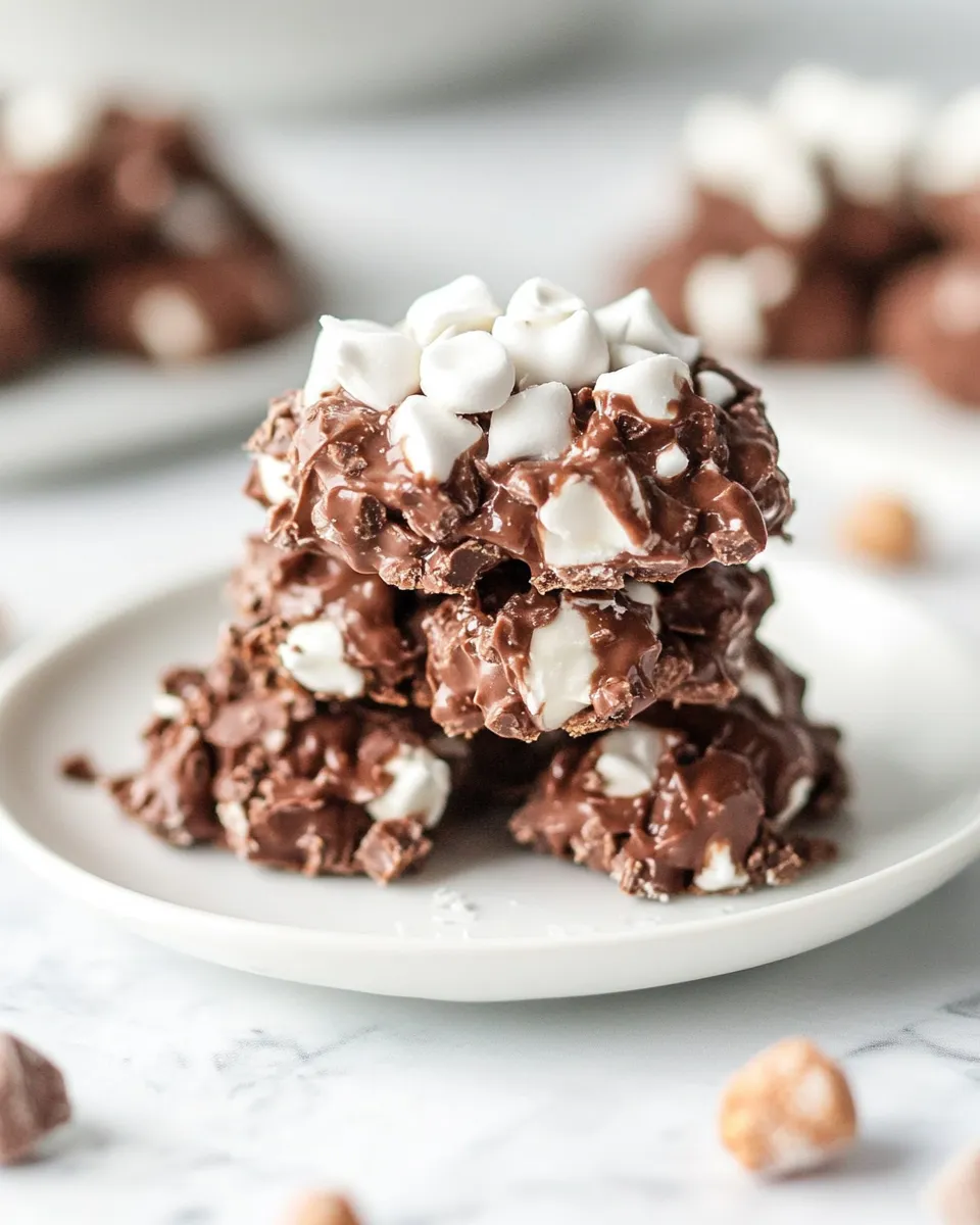 Classic Rocky Road No Bake Cookies image