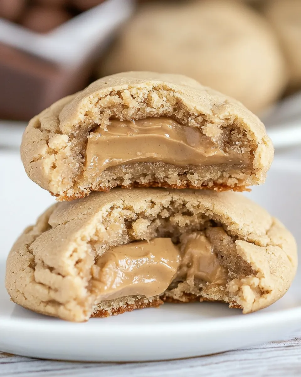 Classic Rolo Stuffed Peanut Butter Cookies image