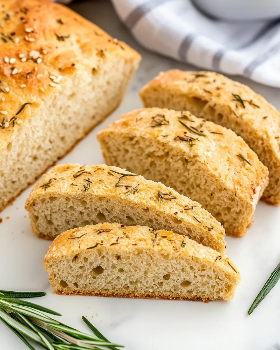 Delicious Rosemary Olive Oil Bread shot