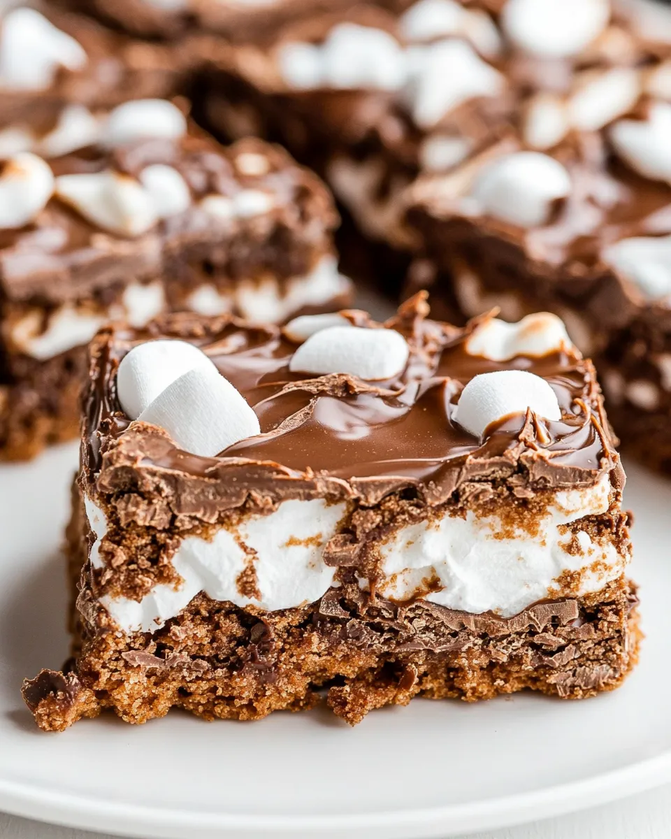 Homemade Royal Chocolate Marshmallow Bars photo