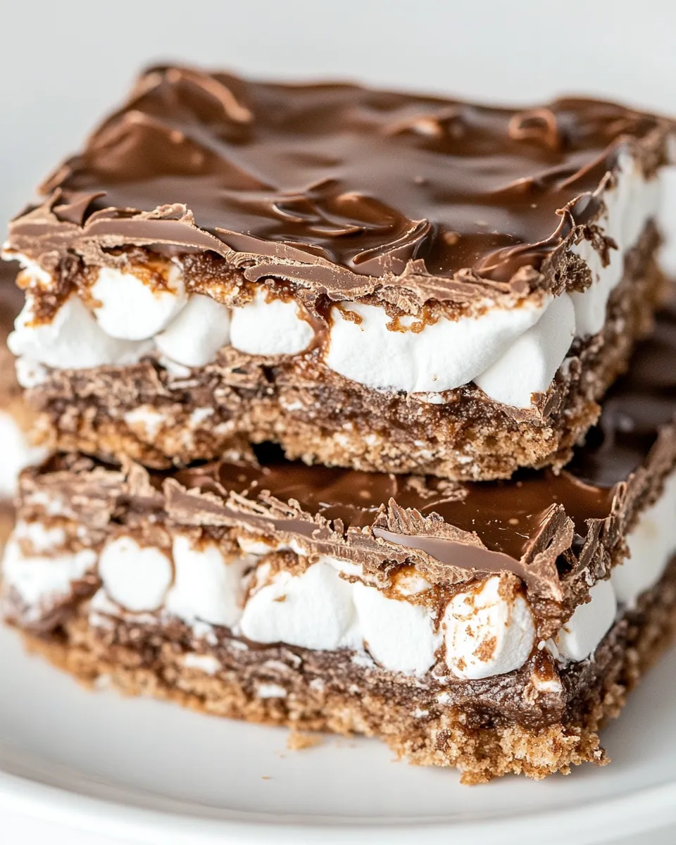 Delicious Royal Chocolate Marshmallow Bars image