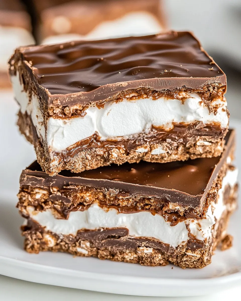 Easy Royal Chocolate Marshmallow Bars recipe photo