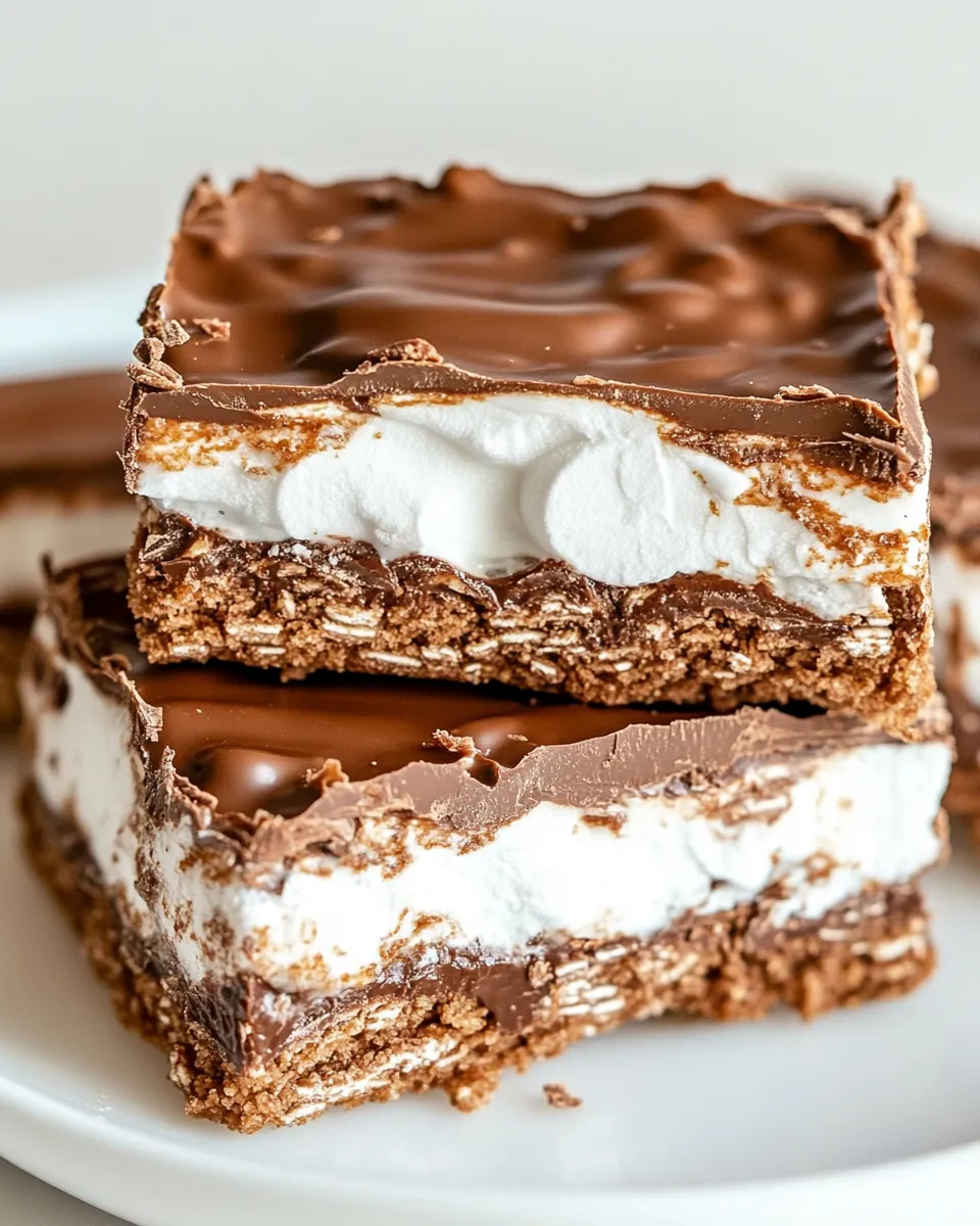 Classic Royal Chocolate Marshmallow Bars dish photo