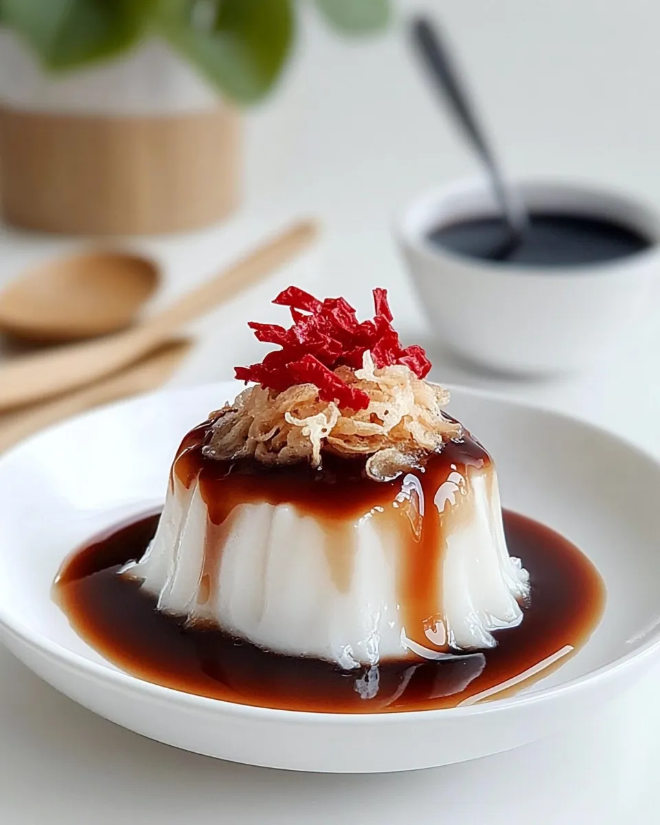 Sweet Sago Pudding With Gula Melaka shot