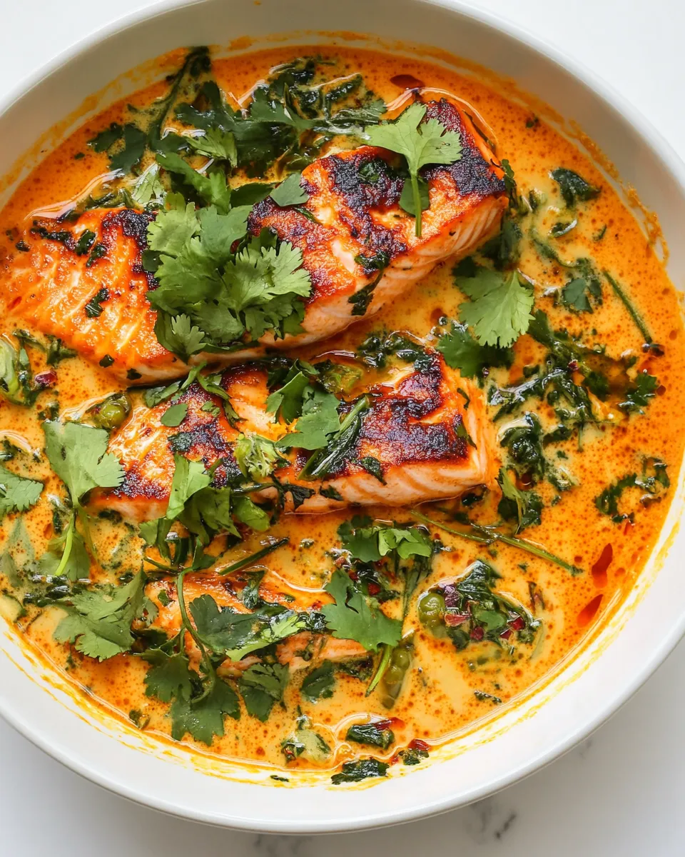Easy Salmon Coconut Curry (Thai Inspired) photo