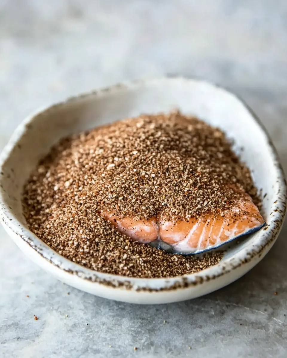 Delicious Salmon Seasoning shot