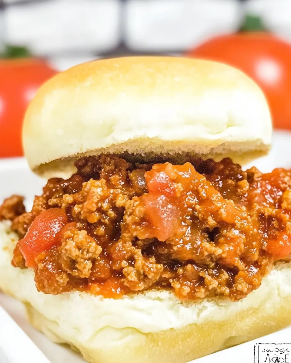 Delicious Salsa Sloppy Joes shot