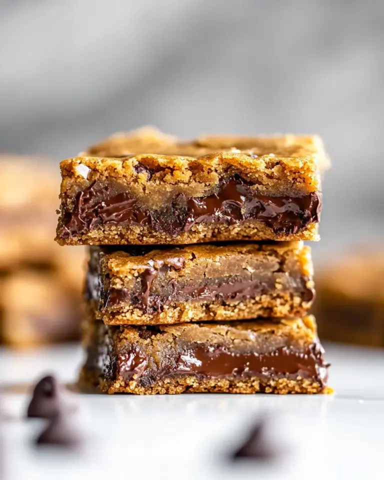 Perfect Salted Brown Butter Chocolate Chip Cookie Bars. shot