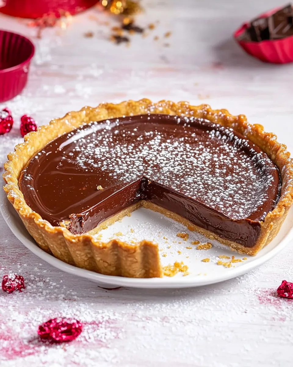 Delicious Salted Caramel Chocolate Tart image
