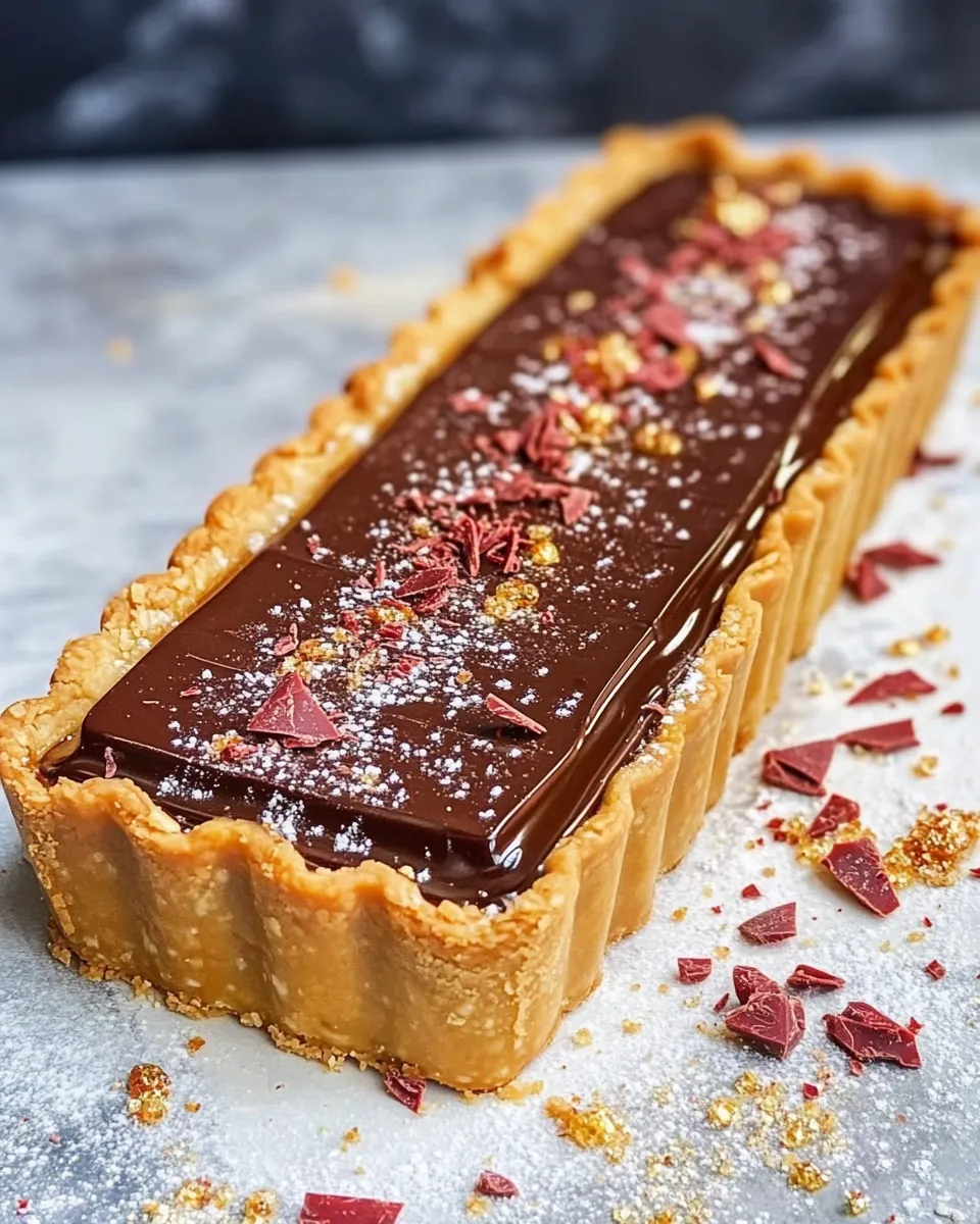 Easy Salted Caramel Chocolate Tart recipe photo