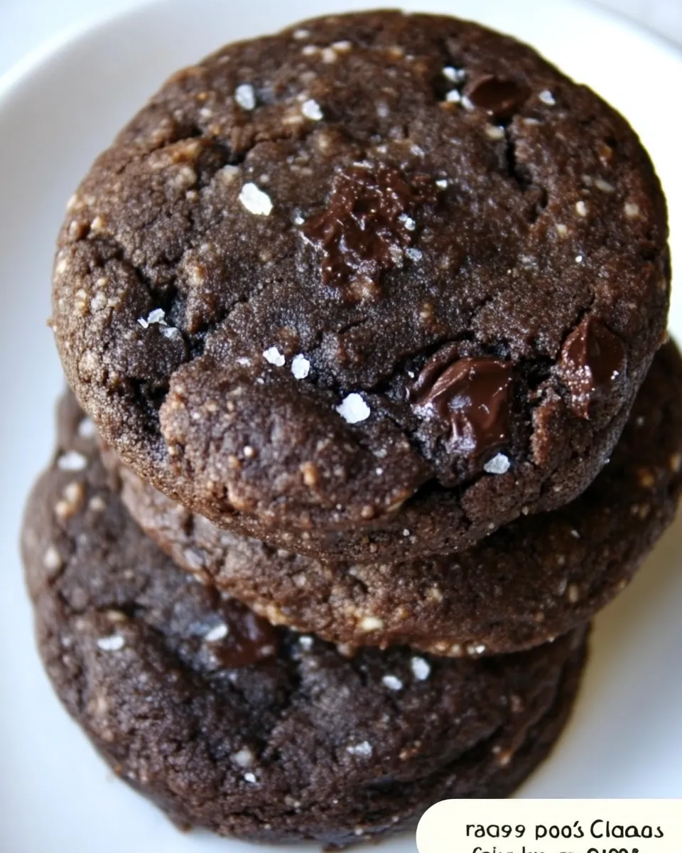 Homemade Salted Chocolate Shortbread Cookies photo