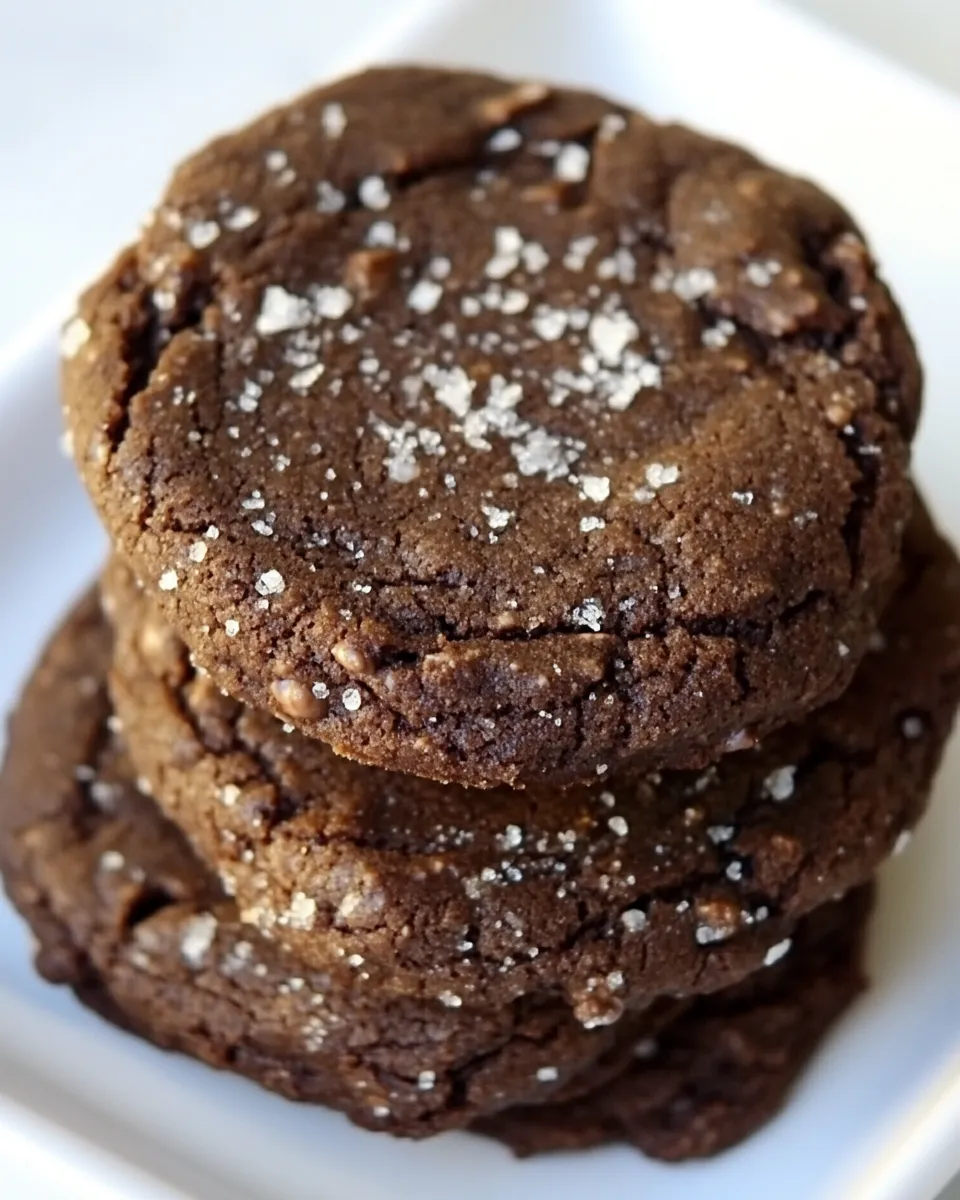 Classic Salted Chocolate Shortbread Cookies image
