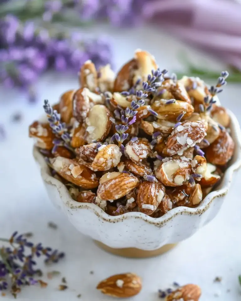 Easy Salted Honey Lavender Nuts. photo