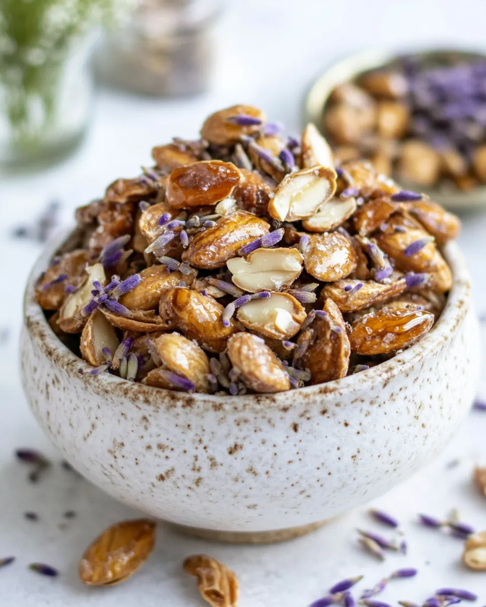 Easy Salted Honey Lavender Nuts. recipe image