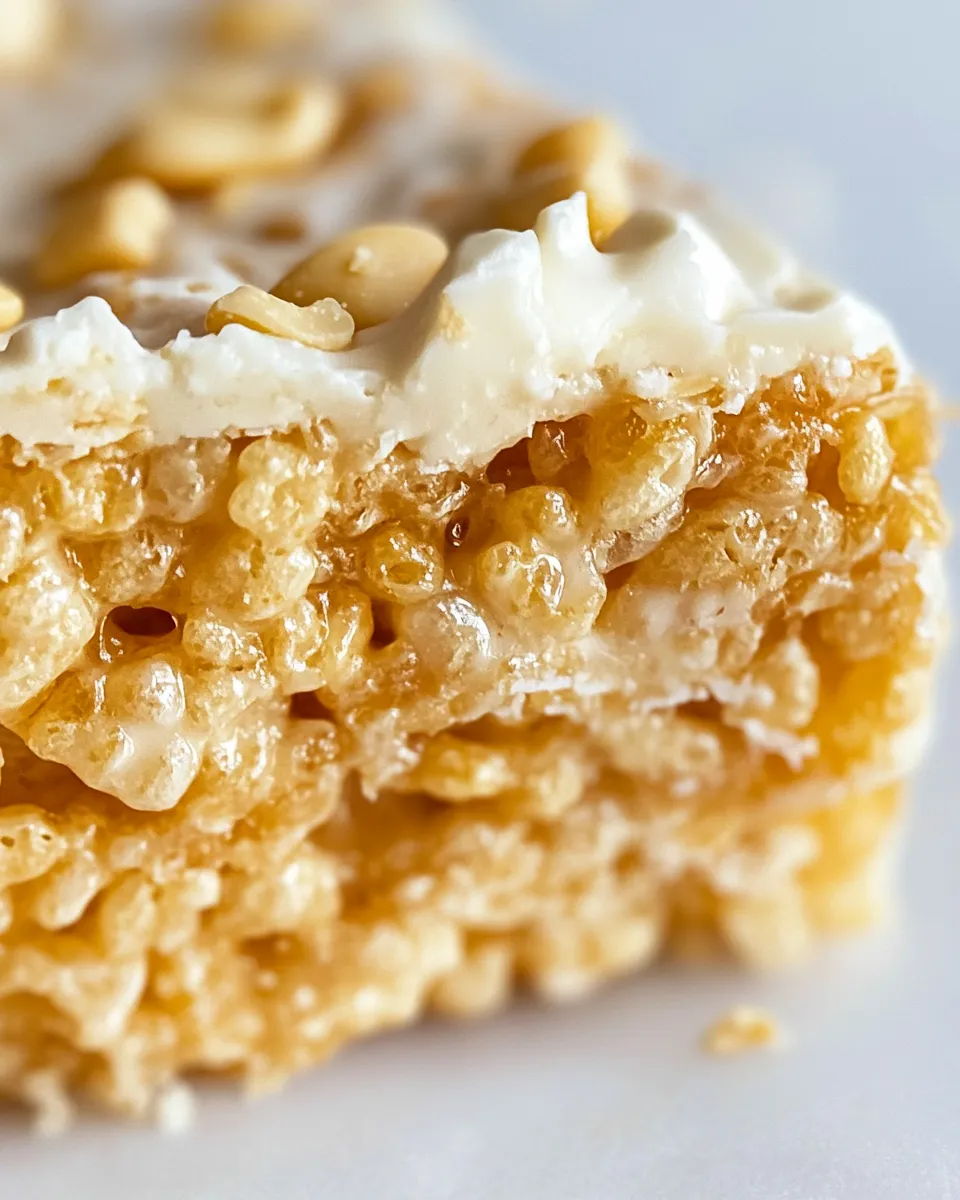 Easy Salted Peanut Butter Rice Krispie Treats. recipe photo