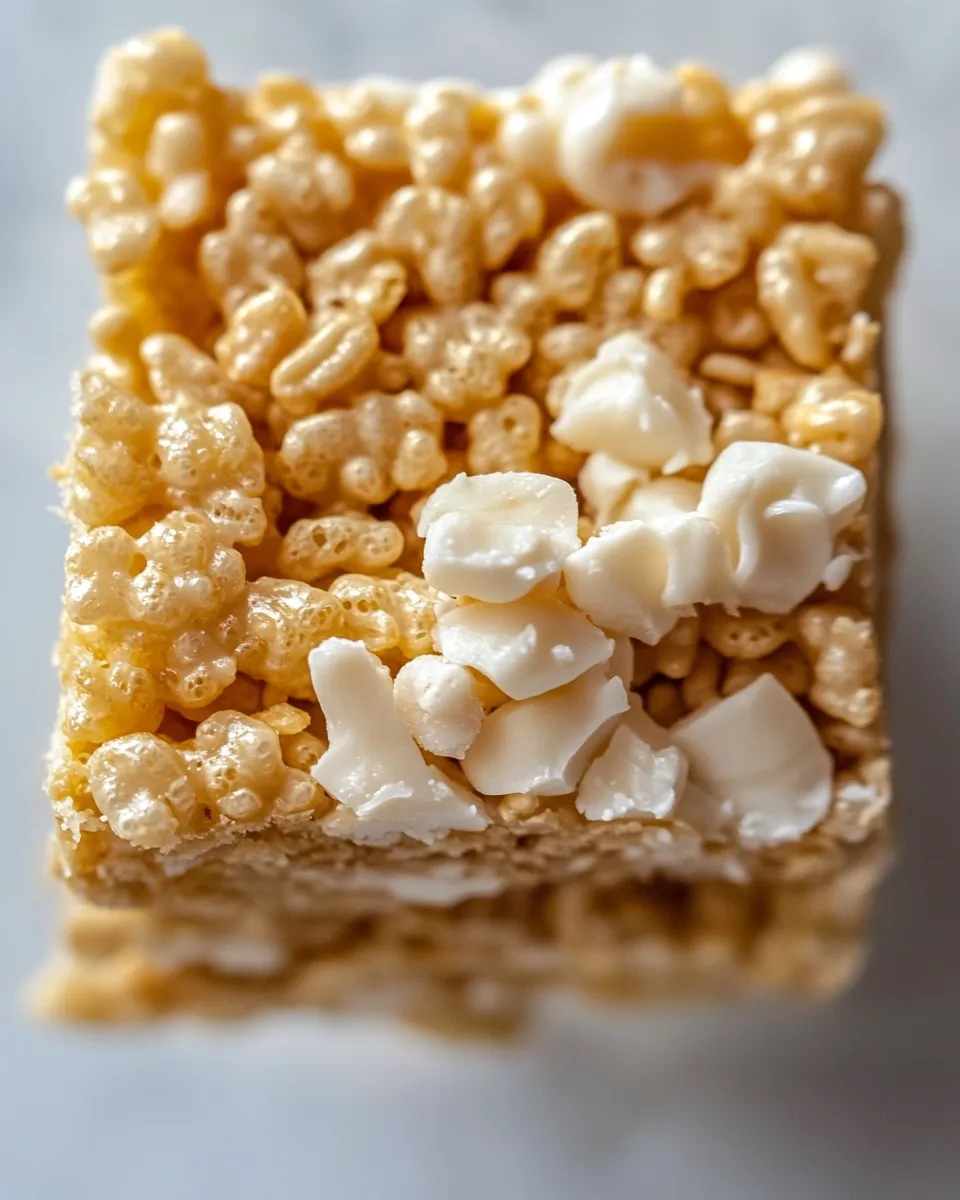 Tasty Salted Peanut Butter Rice Krispie Treats. shot
