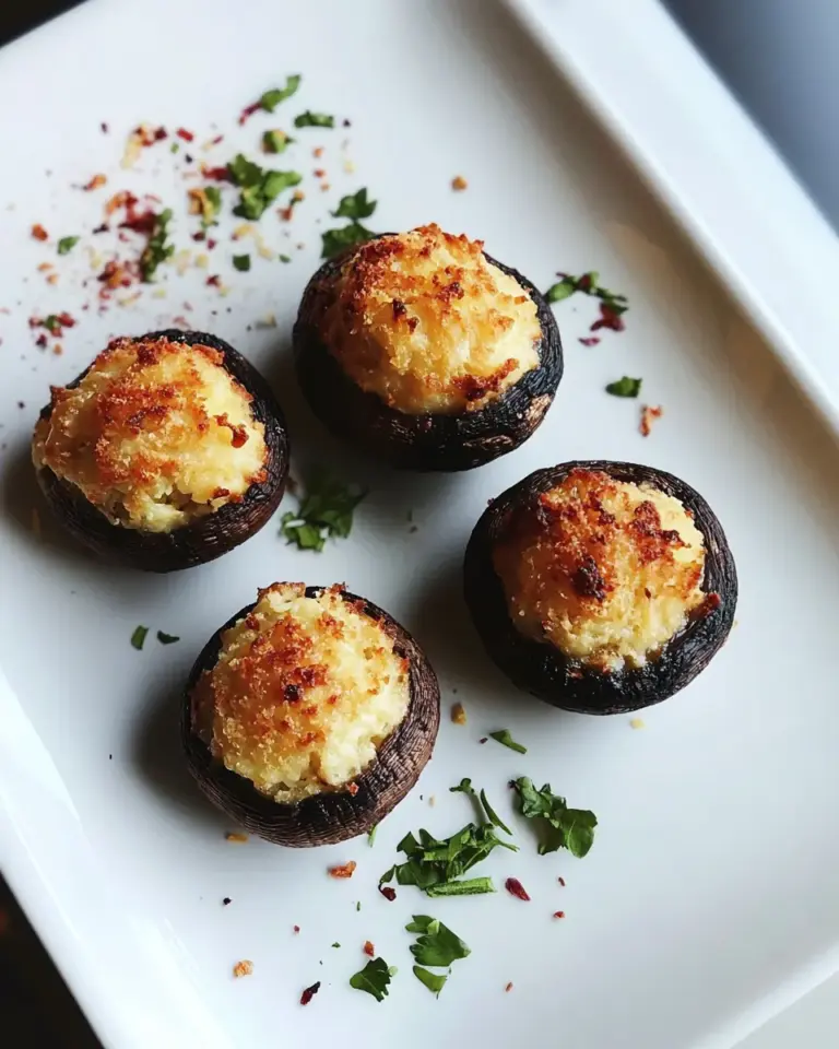 Homemade Savory Cheesy Stuffed Mushrooms photo