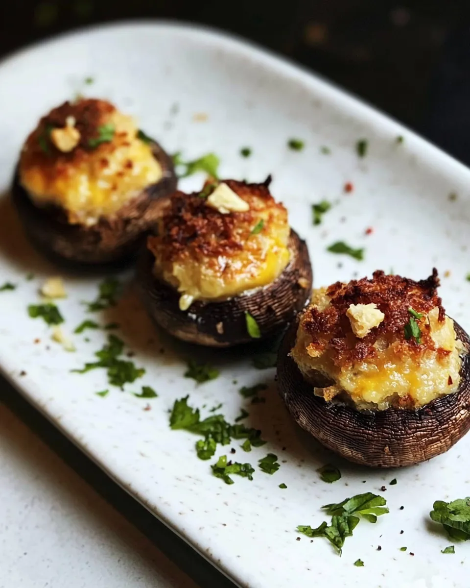 Easy Savory Cheesy Stuffed Mushrooms recipe photo