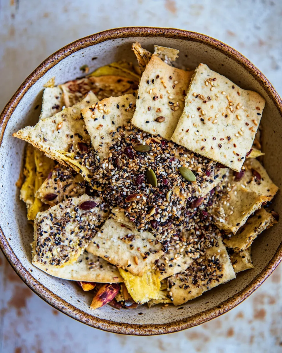 Easy Seedy Furikake Crackers recipe photo