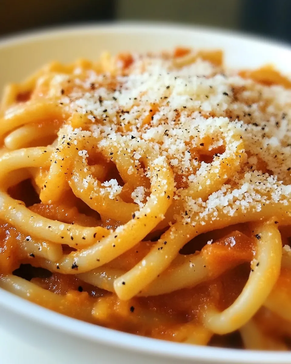 Quick Seriously Amazing Roasted Red Pepper Pasta dish photo