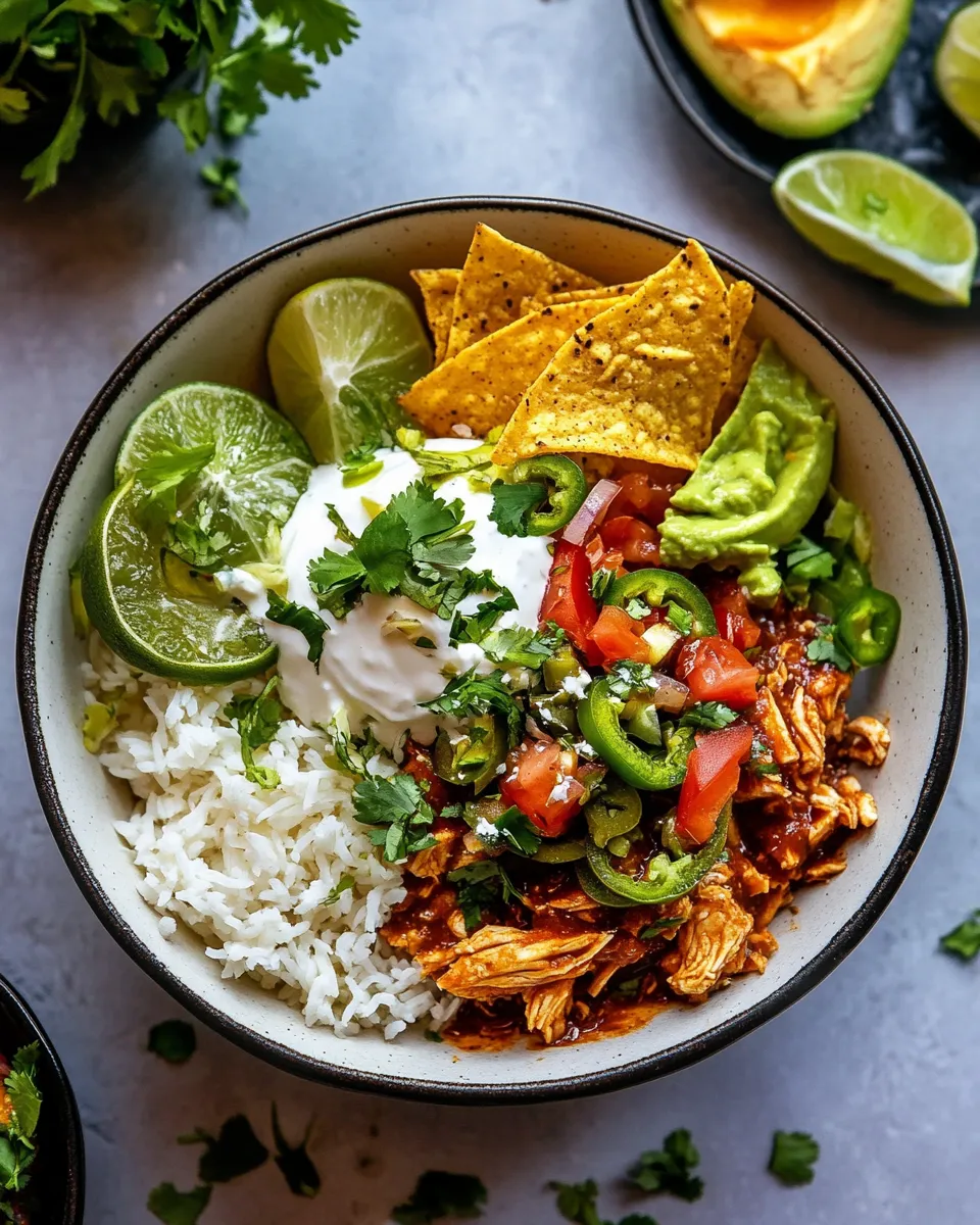 Homemade Sheet Pan Chicken Tinga Bowls. recipe photo