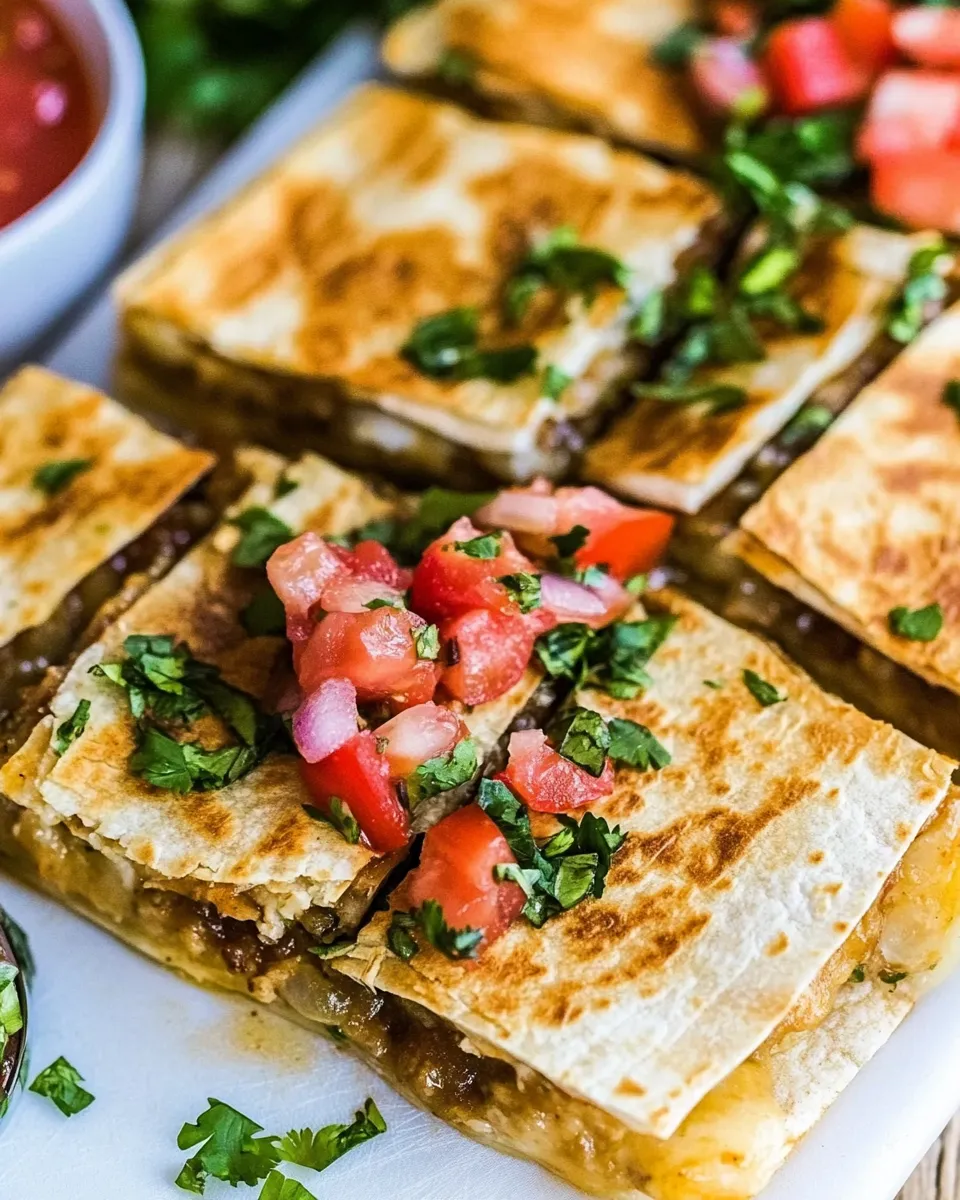 Quick Sheet Pan Quesadilla shot