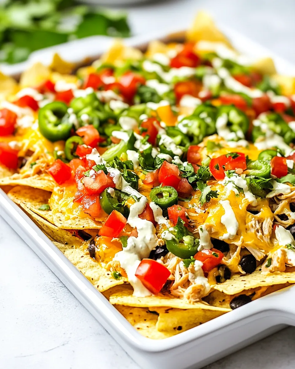 Healthy Shredded Chicken Nacho Recipe dish photo