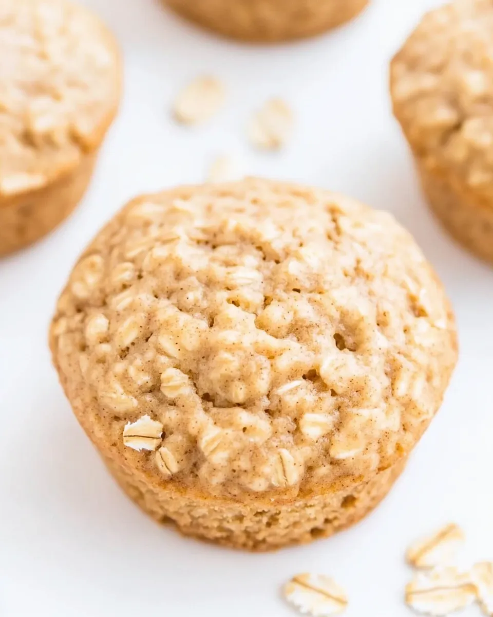 Healthy Skinny Oatmeal Brown Sugar Muffins shot