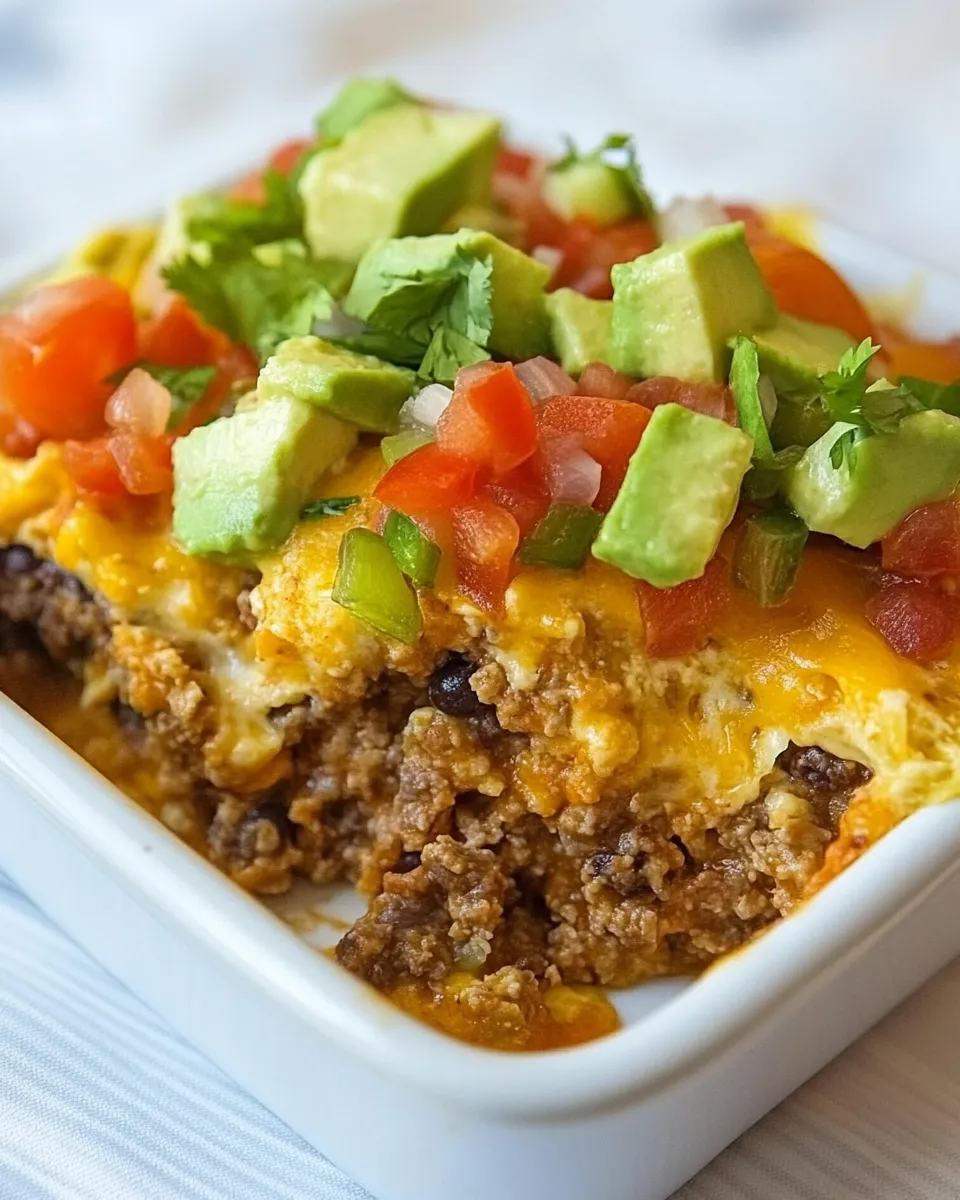 Homemade Skinny Taco Casserole photo