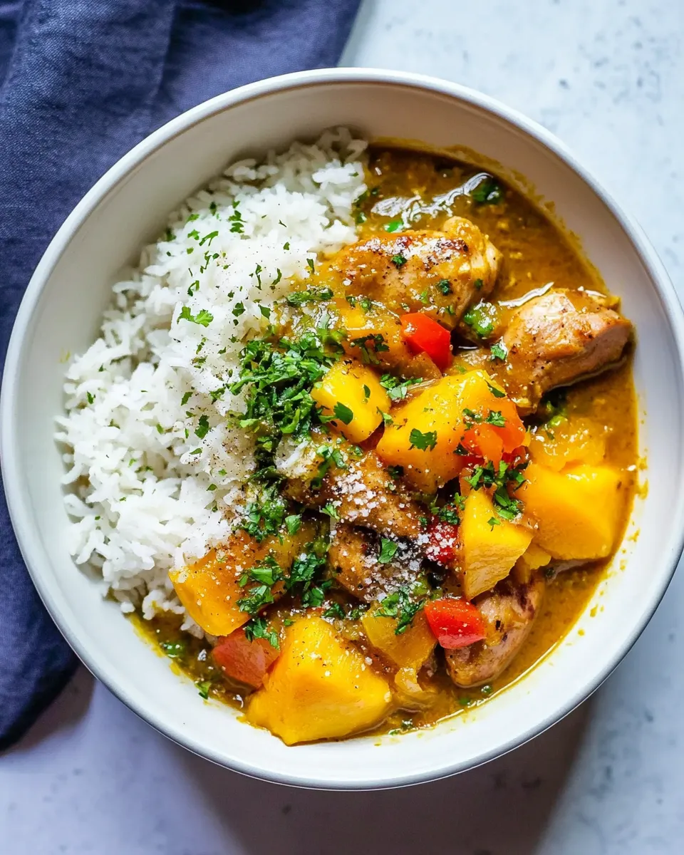 Delicious Slow-Cooker Mango-Chicken Curry image