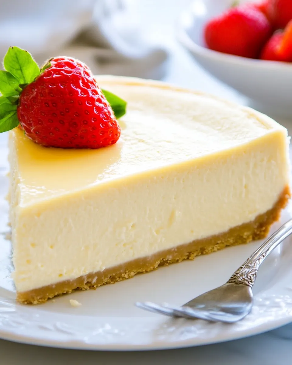 Classic Slow Cooker Cheesecake shot