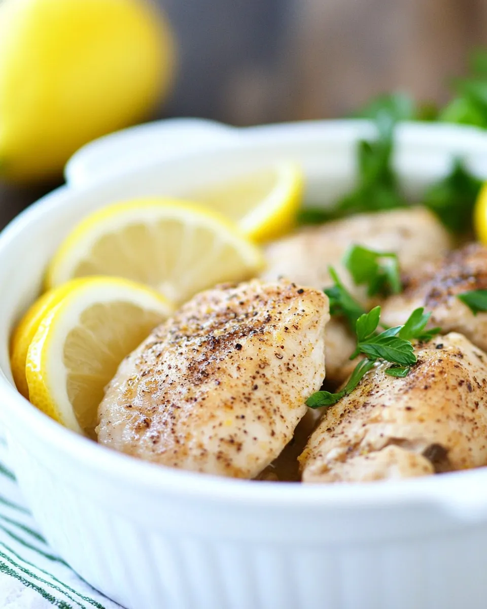 Best Slow Cooker Lemon Pepper Chicken recipe photo
