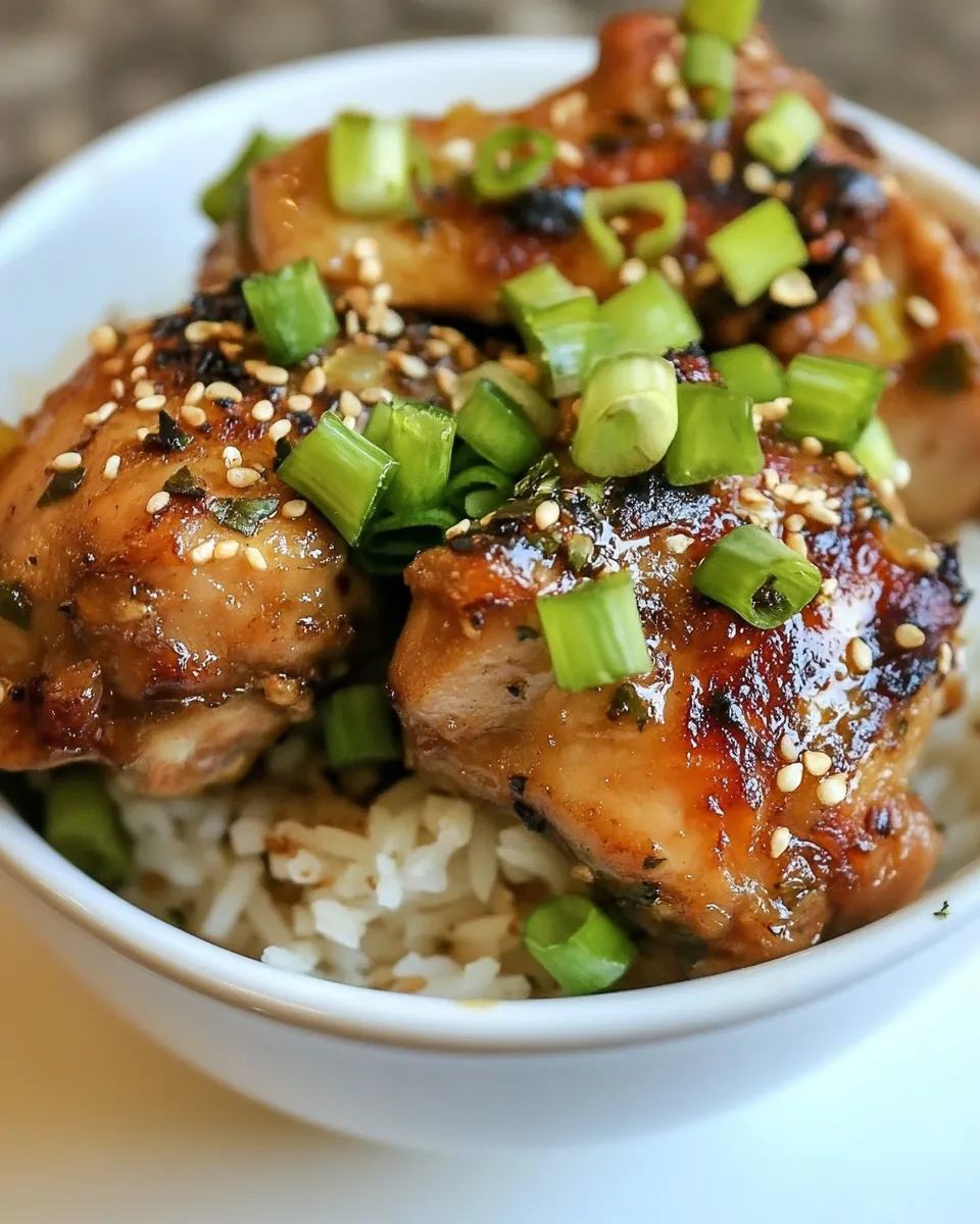 Savory Slow Cooker Tamari-Glazed Chicken shot