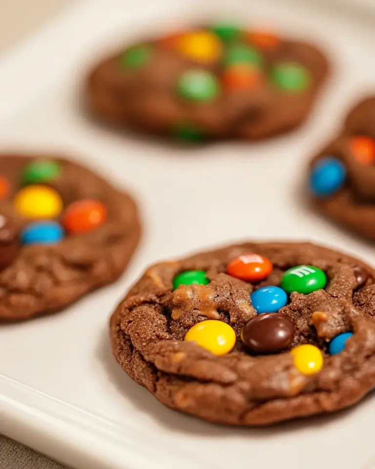 Homemade Small-batch Chocolate Mini M&M Cookies photo