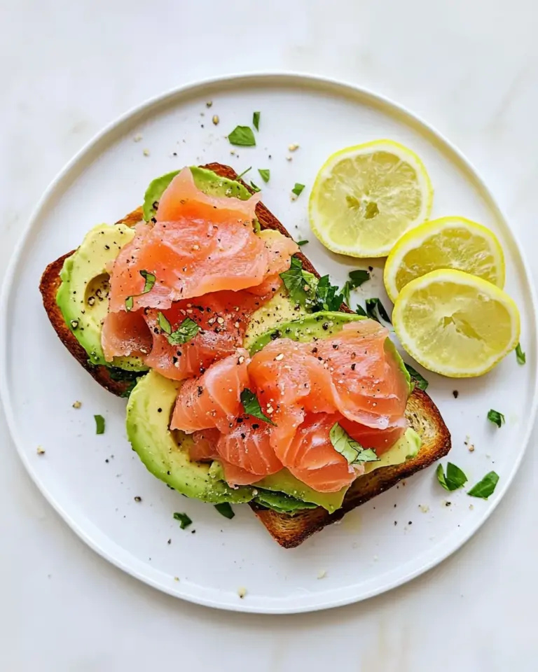 Homemade Smoked Salmon Avocado Toast photo