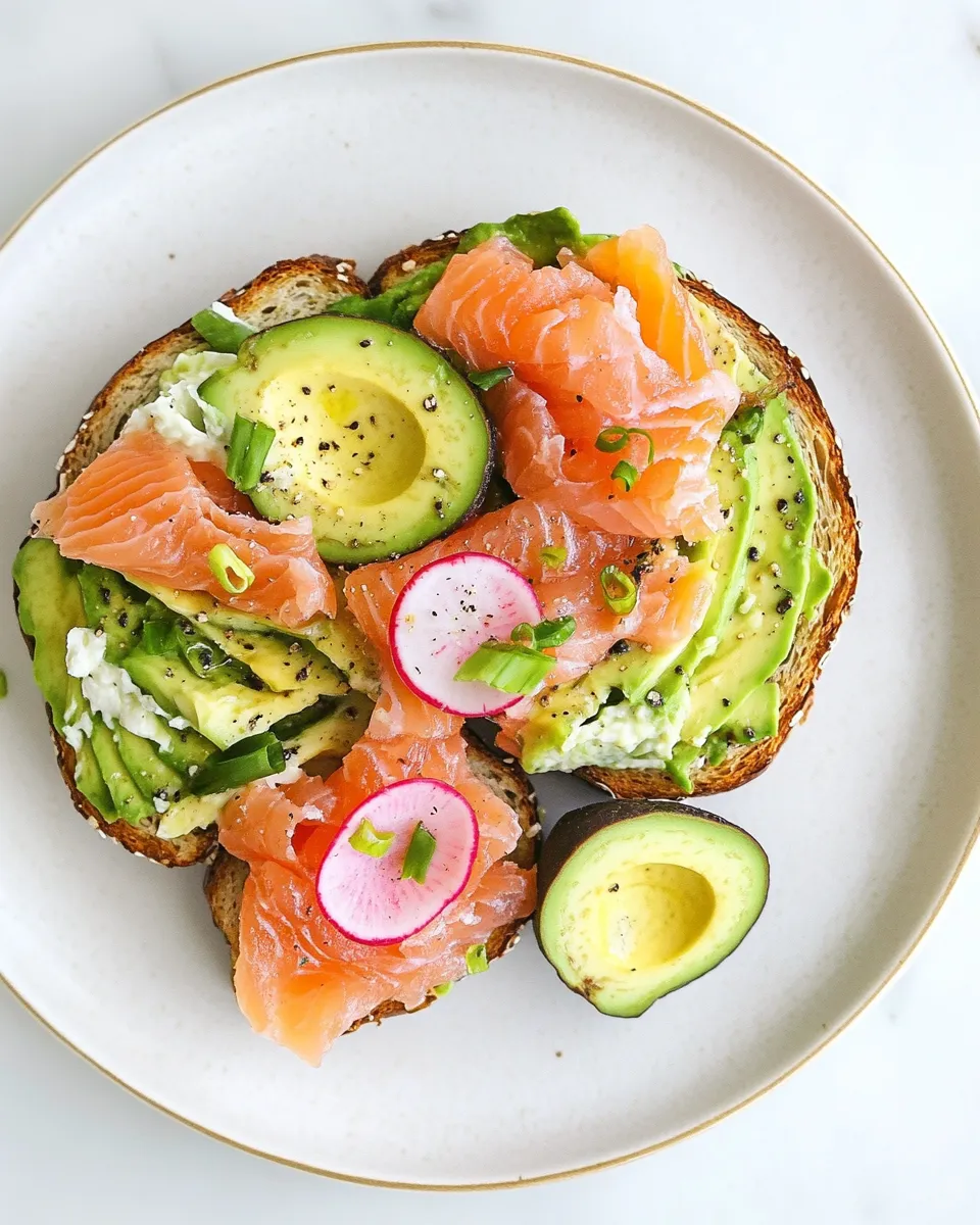 Classic Smoked Salmon Avocado Toast image