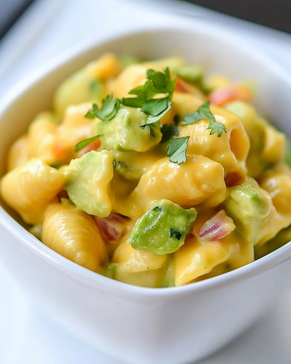 Easy Smoky Avocado Shells and Cheese recipe photo