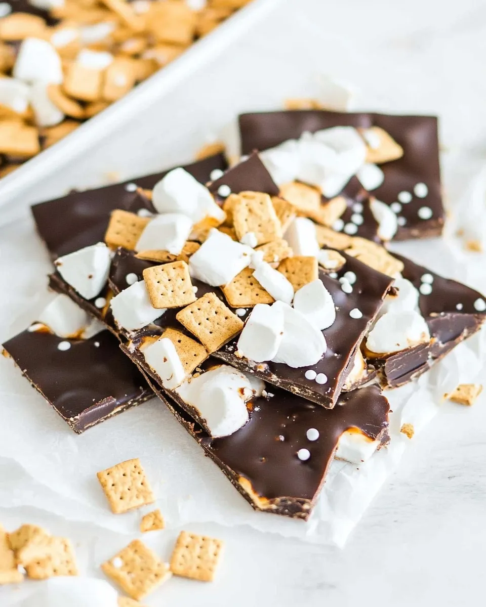 Easy Smores Bark recipe photo