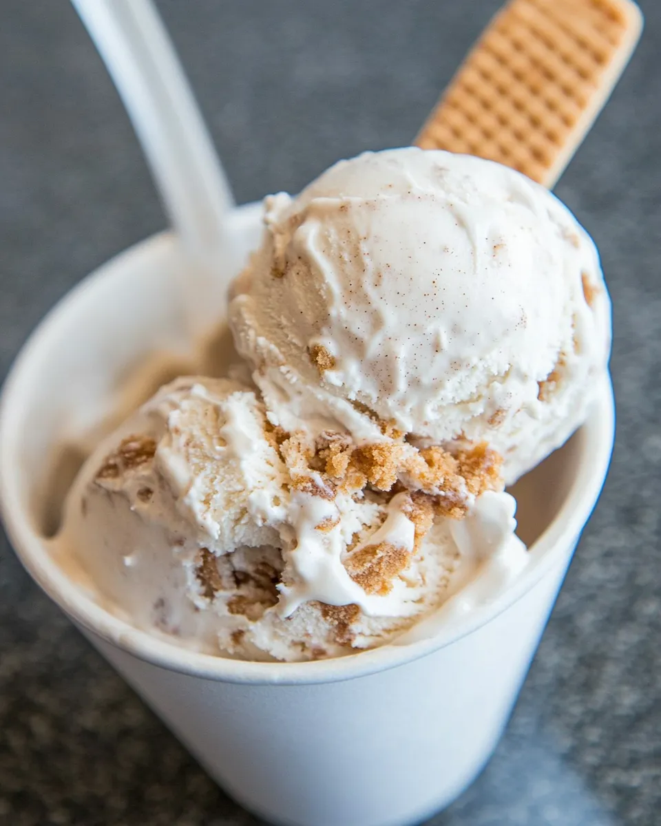 Homemade Snickerdoodle Cheesecake Ice Cream photo
