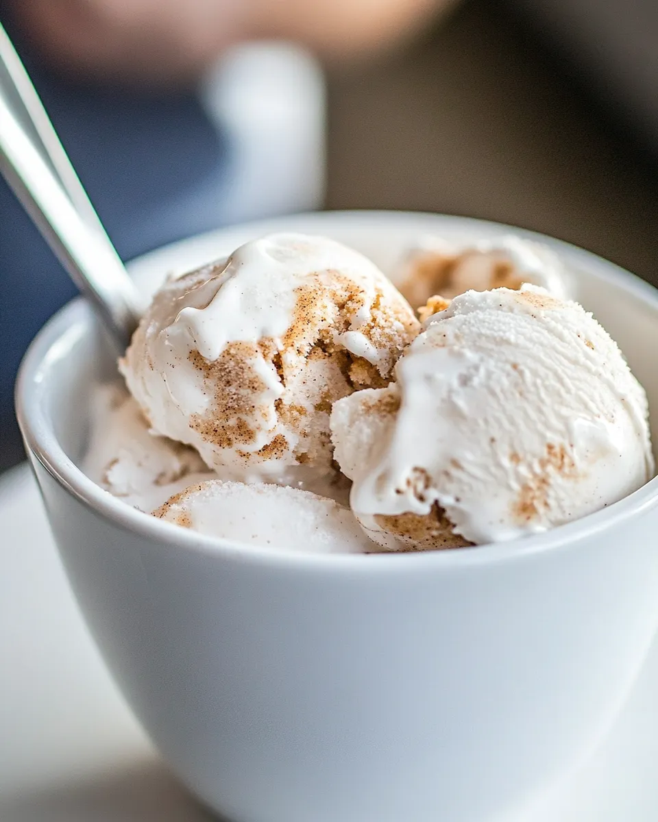 Easy Snickerdoodle Cheesecake Ice Cream recipe photo