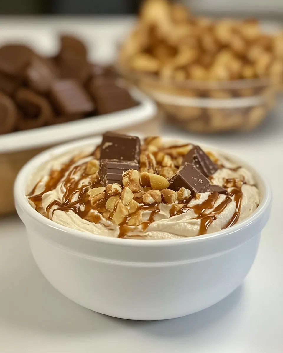 Delicious Snickers Dip image