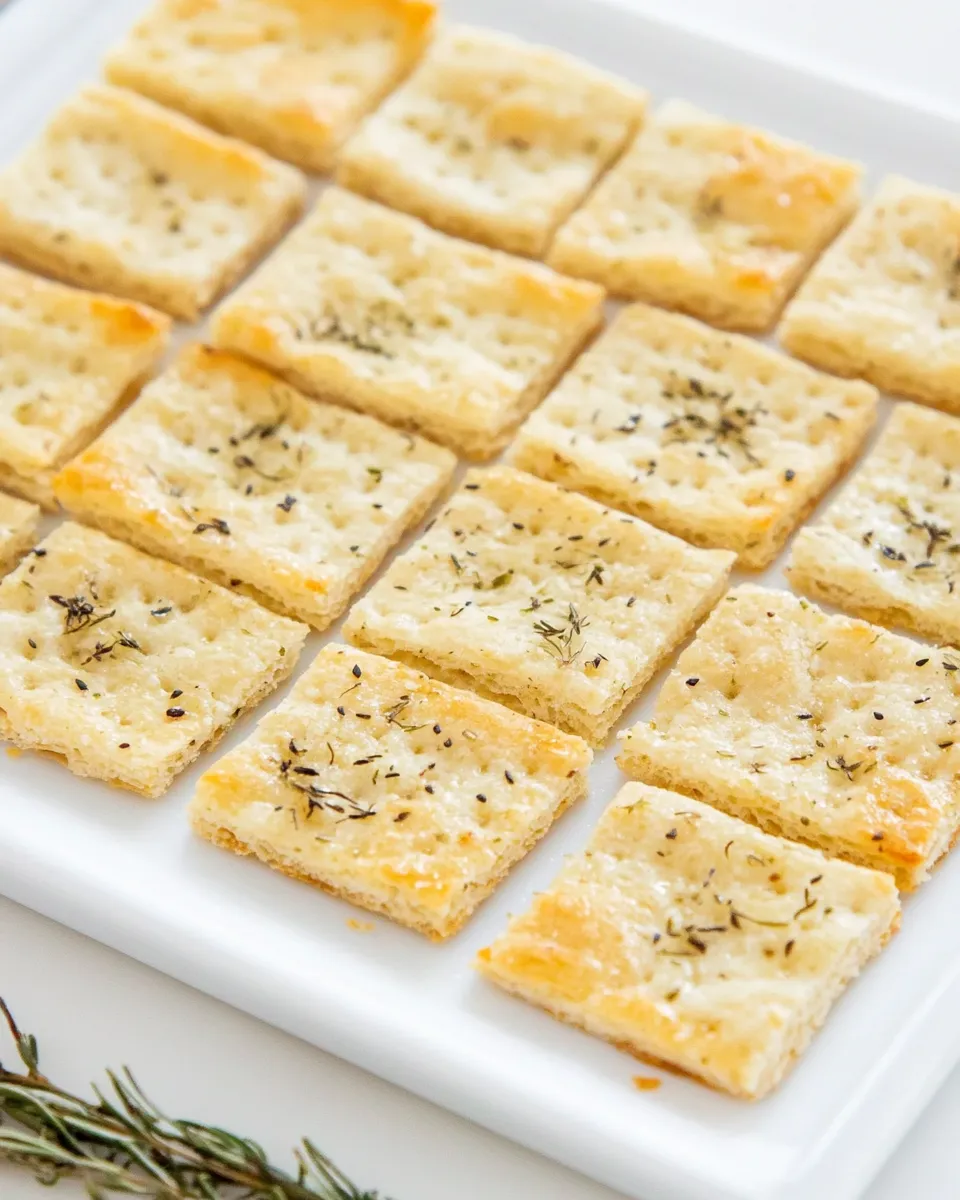 Tasty Sourdough Discard Crackers dish photo