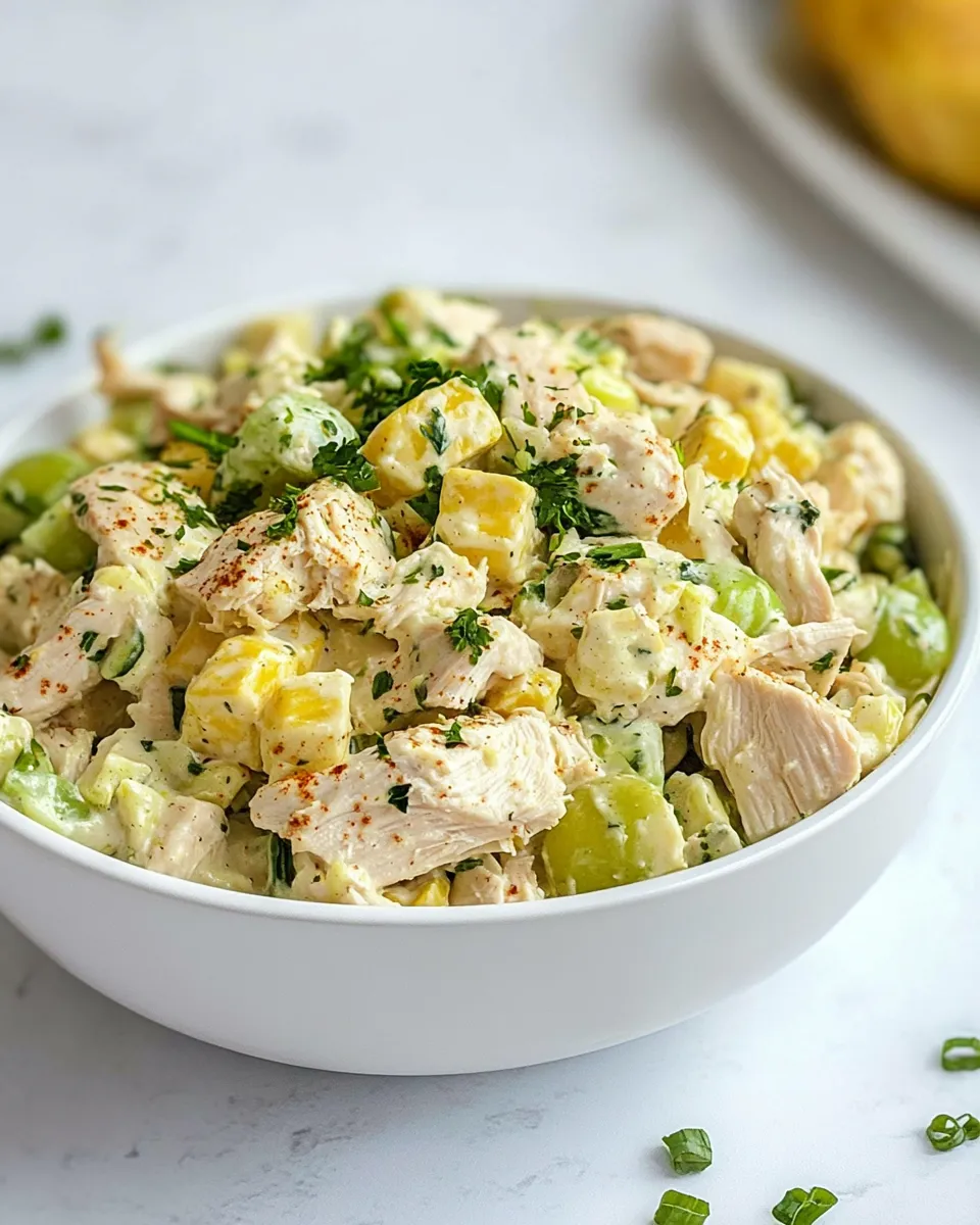 Easy Southern Chicken Salad Recipe shot