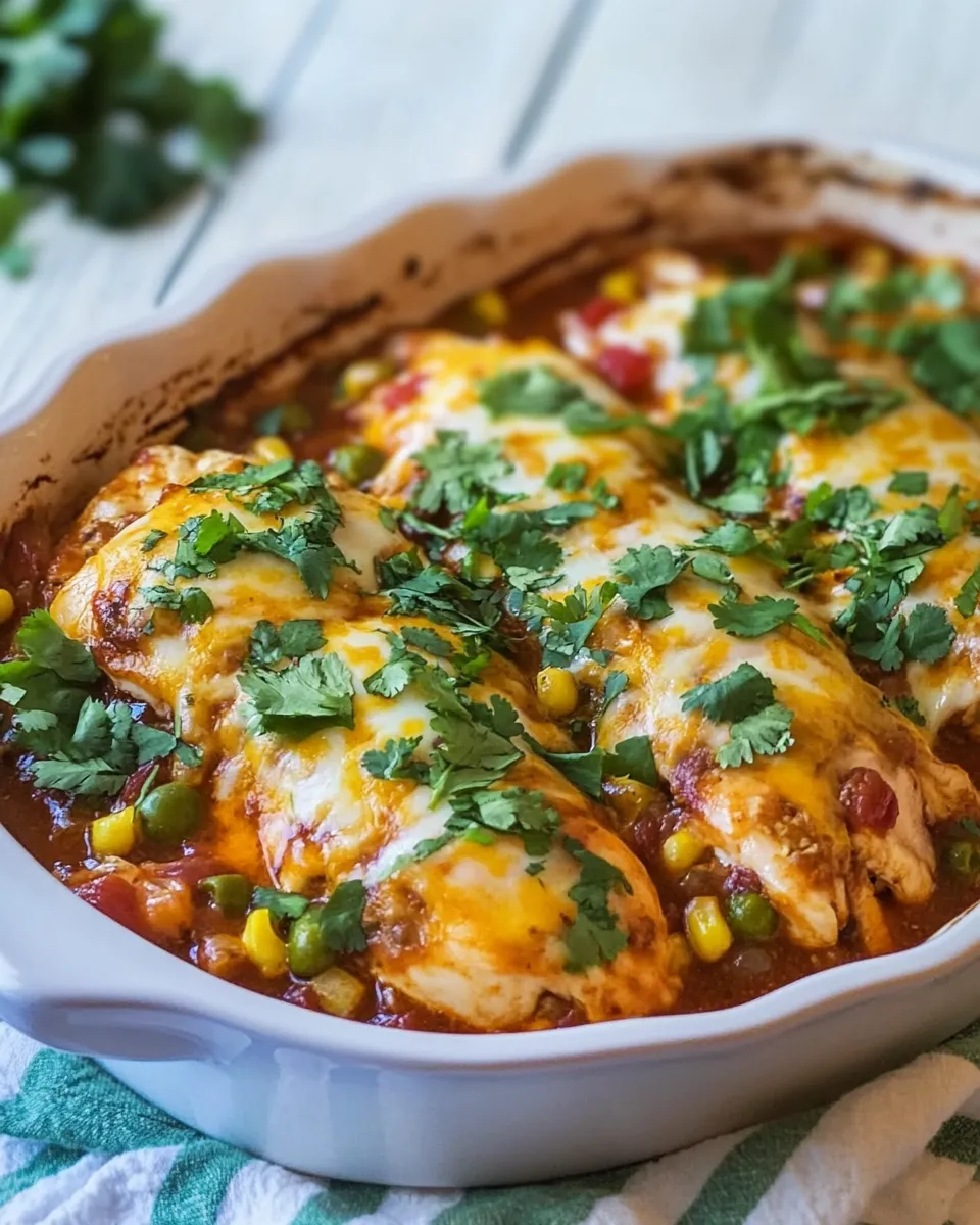 Quick Southwest Chicken Bake shot