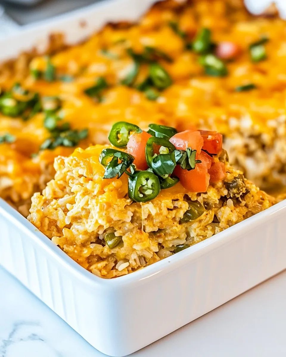 Easy Southwestern Turkey Rice Casserole image