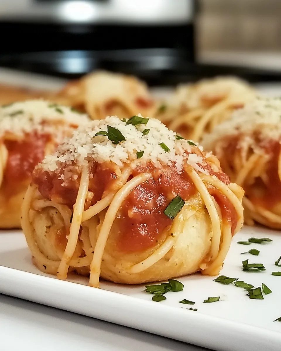 Delicious Spaghetti Garlic Knot Sliders shot
